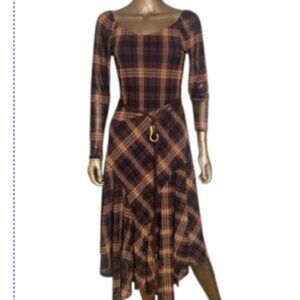 NWT Harlow & Rose Retro Plaid Dress